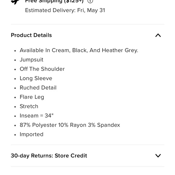 Off should jumpsuit - Picture 5 of 7